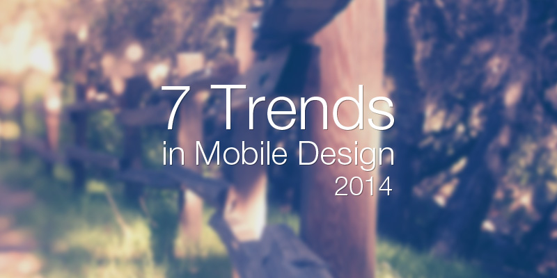 7 Trends in Mobile Design: Infographics