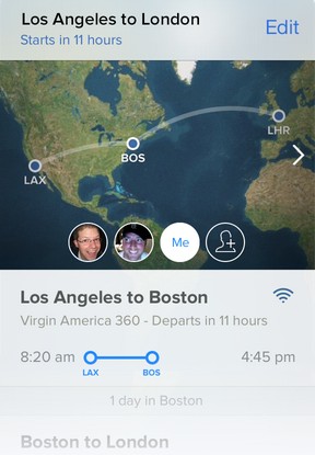 FlightTrack app