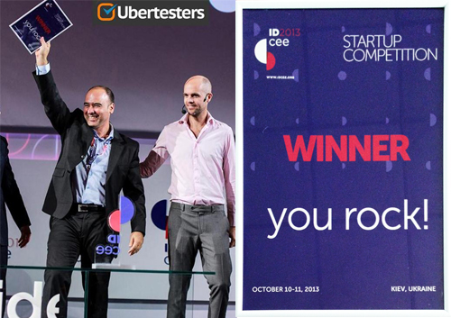 Ubertesters was announced by the judges as the winner of the IDCEE 2013 startup competition and won a prize of 15,000 euro
