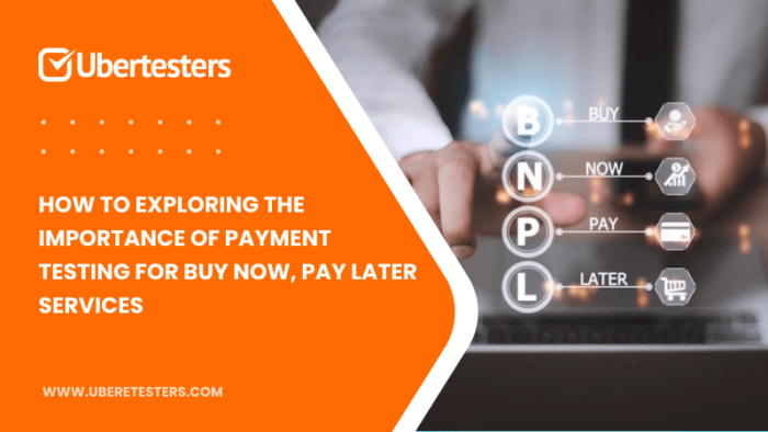 Payment Testing for ‘Buy Now, Pay Later’ Services