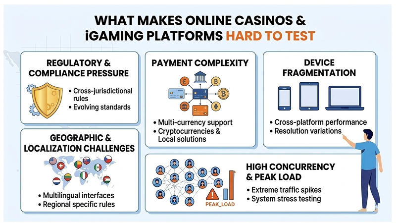What Makes Online Casinos & iGaming Platforms Hard to Test 