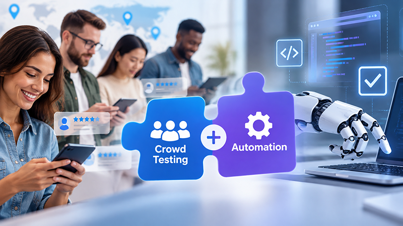 Combining Crowd Testing with Automation